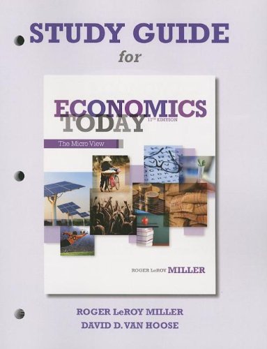 Beispielbild fr Study Guide for Economics Today: The Micro View zum Verkauf von WeBuyBooks