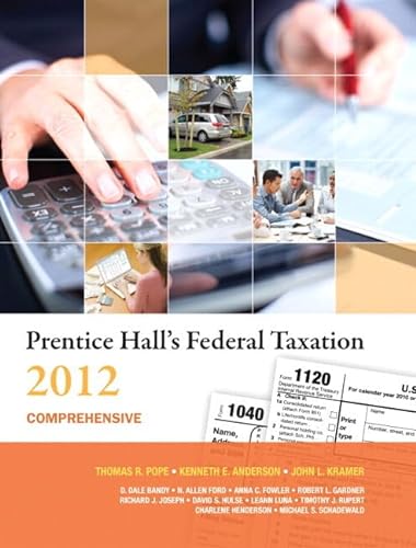 Stock image for Prentice Hall's Federal Taxation 2012 Comprehensive (25th Edition) for sale by redgorillabooks