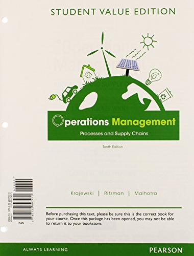 Stock image for Operations Management: Processes and Supply Chains, Student Value Edition Plus NEW MyOMLab with Pearson eText -- Access Card Package (10th Edition) for sale by GoldBooks