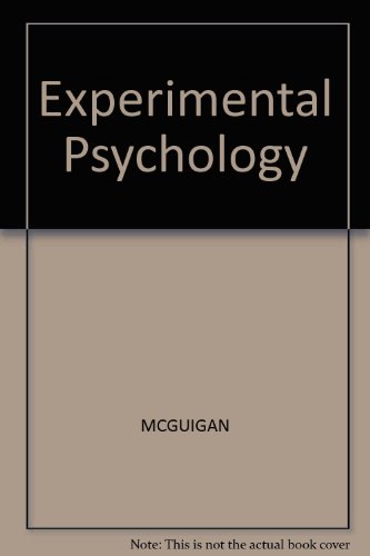 Imagen de archivo de Experimental Psychology : Methods of Research a la venta por PsychoBabel & Skoob Books