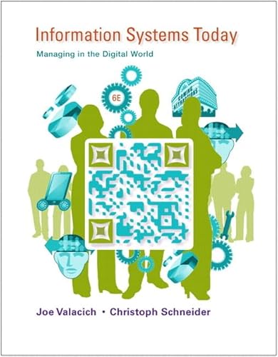 Beispielbild fr Information Systems Today: Managing in the Digital World (6th Edition) zum Verkauf von BooksRun