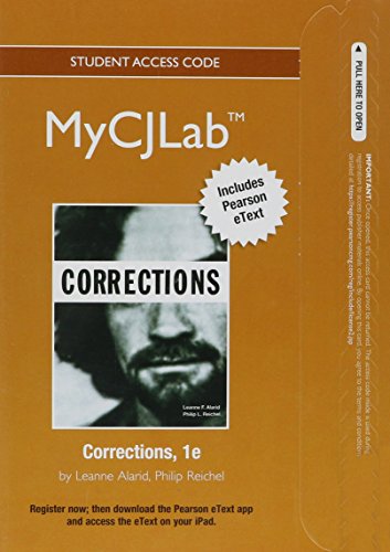 Stock image for New Mycjlab with Pearson Etext -- Access Card -- For Corrections for sale by A Team Books