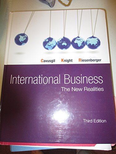 Stock image for International Business: The New Realities (3rd Edition) for sale by SecondSale