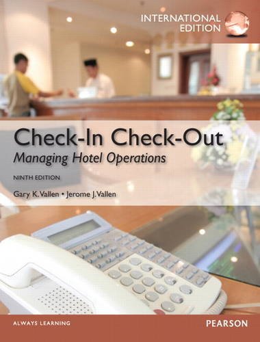9780132991346: Check-in Check-Out:Managing Hotel Operations: International Edition