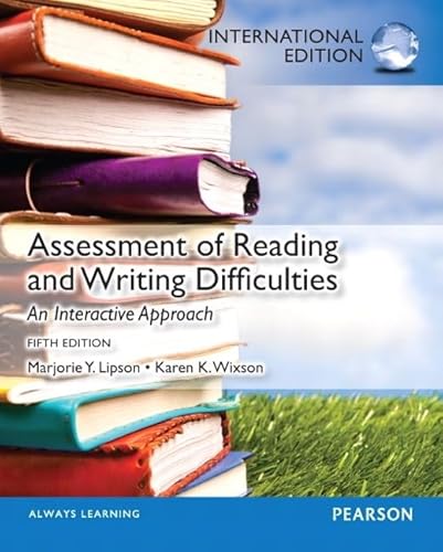 Imagen de archivo de Assessment of Reading and Writing Diffi a la venta por ThriftBooks-Dallas