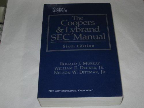 Stock image for The Coopers & Lybrand Sec Manual for sale by HPB-Red