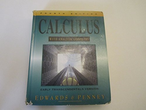 9780133005752: Calculus Analy Geom Early Trans Version: Early Transcendentals Version