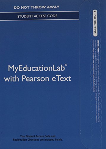 NEW MyEducationLab with Pearson eText -- Standalone Access Card -- for Teaching through Text: Reading and Writing in the Content Areas (9780133007770) by McKenna, Michael D; Robinson, Richard D