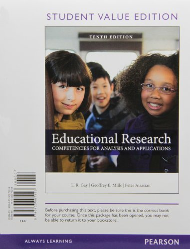 9780133007923: Educational Research: Competencies for Analysis and Applications