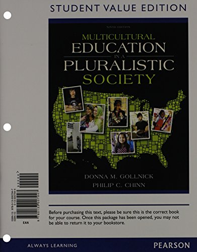 Imagen de archivo de Multicultural Education in a Pluralistic Society, Student Value Edition (9th Edition) a la venta por Campus Bookstore