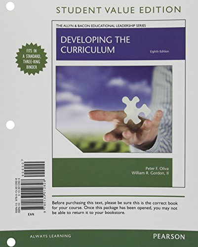 9780133012828: Developing the Curriculum, Student Value Edition