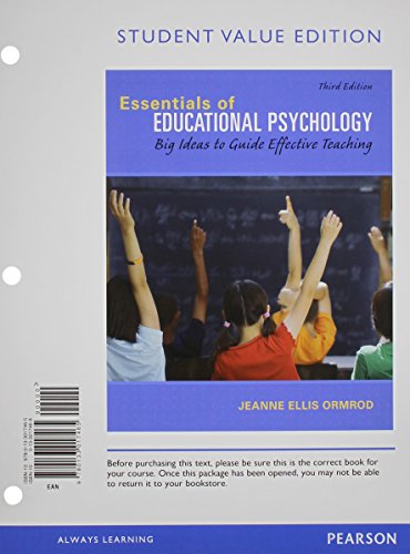 9780133017465: Essentials of Educational Psychology: Big Ideas to Guide Effective Teaching, Student Value Edition