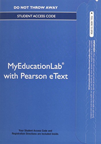 Imagen de archivo de NEW MyEducationLab with Video-Enhanced Pearson eText -- Standalone Access Card -- for Introduction to Teaching: Becoming a Professional a la venta por HPB-Red