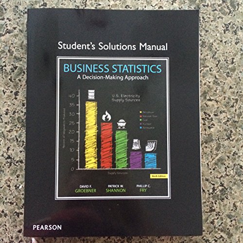 Stock image for Student Solutions Manual for Business Statistics for sale by Jenson Books Inc