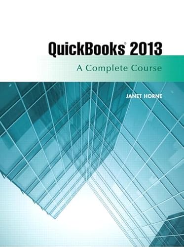 Beispielbild fr QuickBooks 2013: A Complete Course zum Verkauf von HPB-Red