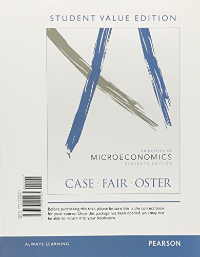 Stock image for Principles of Microeconomics, Student Value Edition (11th Edition) (The Pearson Series in Economics) for sale by HPB-Red