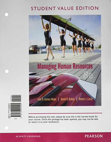 Stock image for Managing Human Resources for sale by BooksRun