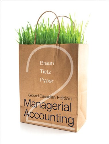 Imagen de archivo de Managerial Accounting, Second Canadian Edition (2nd Edition) a la venta por ThriftBooks-Dallas