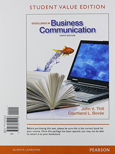 9780133034066: Excellence in Business Communication