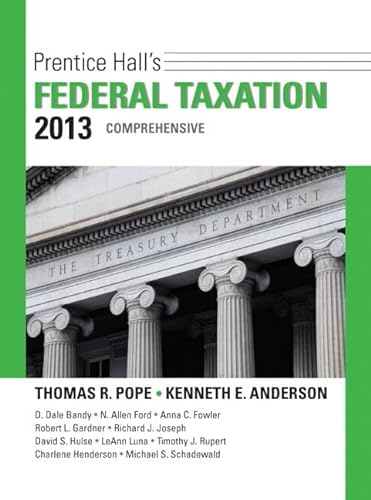 9780133035186: Prentice Hall's Federal Taxation 2013 Comprehensive + New Myaccountinglab With Pearson Etext