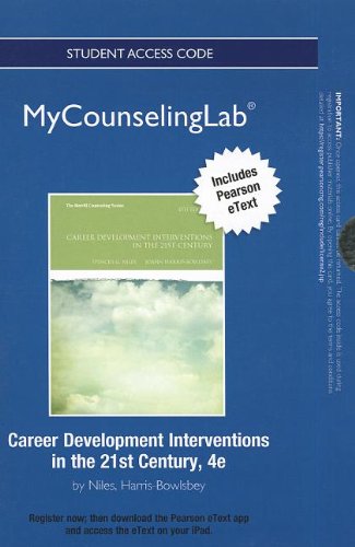 Stock image for NEW MyCounselingLab with Pearson eText -- Standalone Access Card -- for Career Development Interventions in the 21st Century for sale by BooksRun