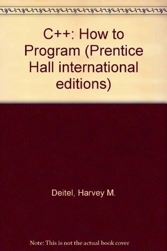 Stock image for C++: How to Program (Prentice Hall international editions) for sale by WorldofBooks
