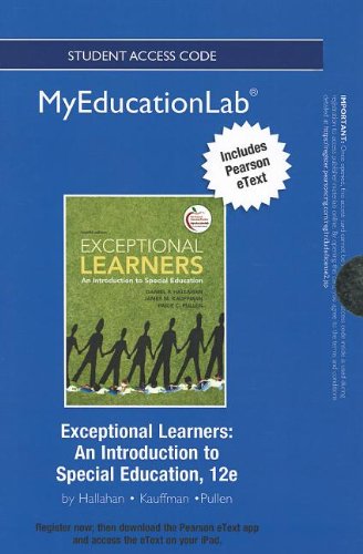 Stock image for NEW MyEducationLab with Pearson eText -- Standalone Access Card -- for Exceptional Learners: An Intr for sale by Wrigley Books