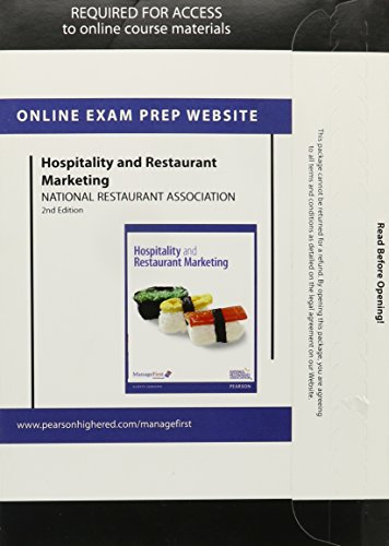 Exam Prep for Hospitality & Restaurant Marketing -- Access Card (9780133044638) by National Restaurant Association, Association Solutions