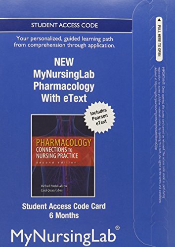 Pharmacology New Mynursinglab With Pearson Etext Access Card (6-month Access) (9780133054668) by Adams, Michael Patrick; Holland, Leland N., Ph.D.