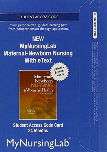 Beispielbild fr NEW MyNursingLab with Pearson eText -- Access Card -- for Maternal-Newborn Nursing (24-month access) zum Verkauf von Taha Shop