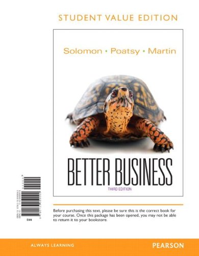 Stock image for Better Business, Student Value Edition (3rd Edition) for sale by HPB-Red