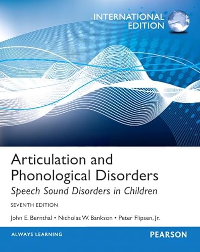 9780133061468: Articulation and Phonological Disorders: Speech Sound Disorders in Children: International Edition