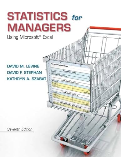 Imagen de archivo de Statistics for Managers Using Microsoft Excel (7th Edition) a la venta por Ergodebooks