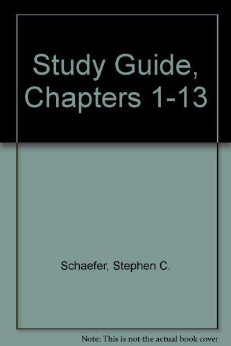 9780133062427: Study Guide, Chapters 1-13