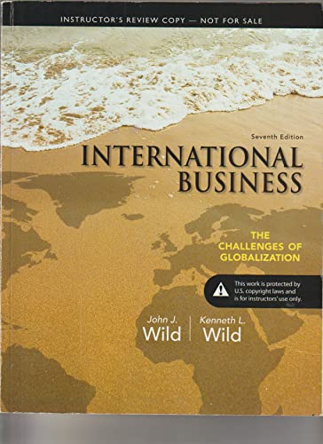 Stock image for International Business: The Challenges of Globalization (7th Edition) for sale by Irish Booksellers