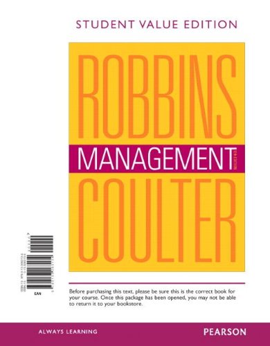 Imagen de archivo de Management, Student Value Edition a la venta por Better World Books