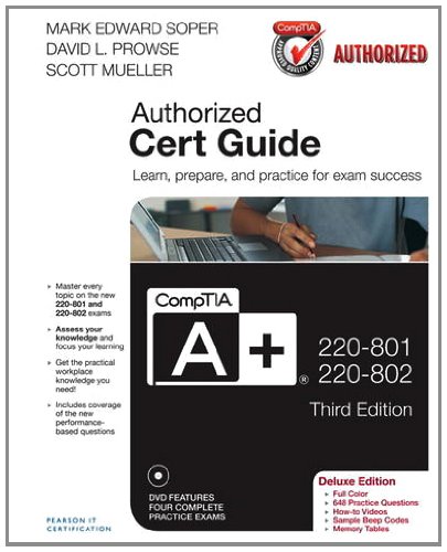 CompTIA A+ 220-801 and 220-802 Cert Guide MyITCertificationlab -- Access Card (9780133070743) by Soper, Mark Edward; Prowse, David L.; Mueller, Scott