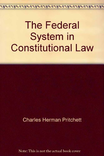 Stock image for The Federal System in Constitutional Law for sale by BookDepart