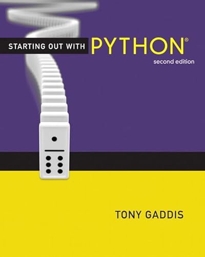 Stock image for Starting Out with Python (2nd Edition) (Gaddis Series) for sale by redgorillabooks