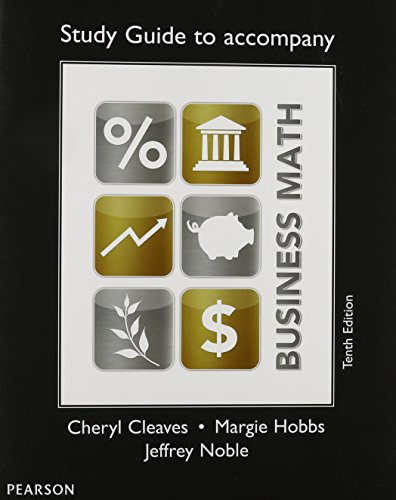 Stock image for Study Guide for Business Math for sale by BooksRun