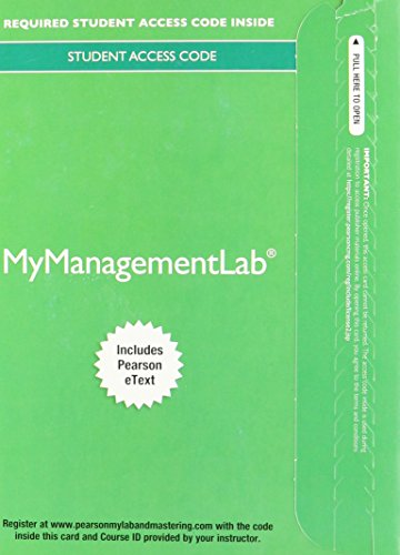 Imagen de archivo de 2014 MyLab Management with Pearson eText -- Standalone Access Card -- for Strategic Management and Competitive Advantage a la venta por Iridium_Books