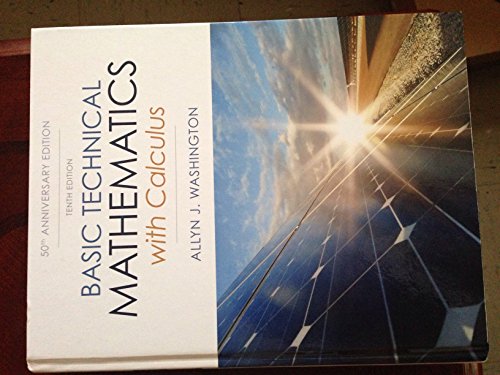 9780133116533: Basic Technical Mathematics with Calculus (10th Edition)