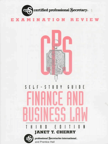 9780133121582: Certified Professional Secretary Self-Study Guides: Finance and Business Law