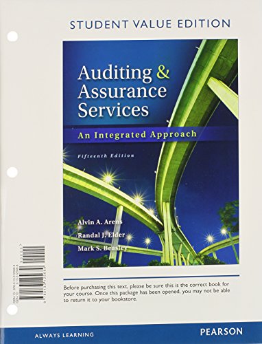 Stock image for Auditing and Assurance Services, (loose-leaf) (15th Edition) for sale by BookHolders