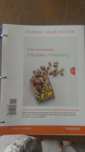 Principles of Marketing (9780133128246) by Kotler, Philip; Armstrong, Gary