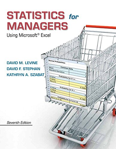 Imagen de archivo de Statistics for Managers Using Microsoft Excel (7th Edition) a la venta por redgorillabooks