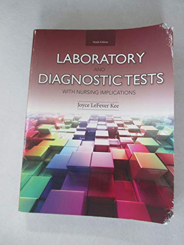 Imagen de archivo de Laboratory and Diagnostic Tests with Nursing Implications (9th Ed a la venta por Hawking Books