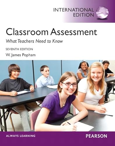 Beispielbild fr Classroom Assessment: What Teachers Need to Know: International Edition zum Verkauf von ThriftBooks-Dallas