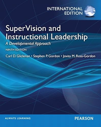 Beispielbild fr SuperVision and Instructional Leadership: A Developmental Approach: International Edition zum Verkauf von Buchpark