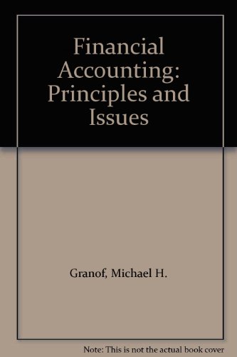 Imagen de archivo de Financial Accounting: Principles and Issues a la venta por Hawking Books
